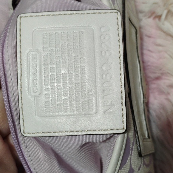 RARE! Auth Coach Lavender Soho Signature Braided Flap Small Bag - Picture 14 of 15